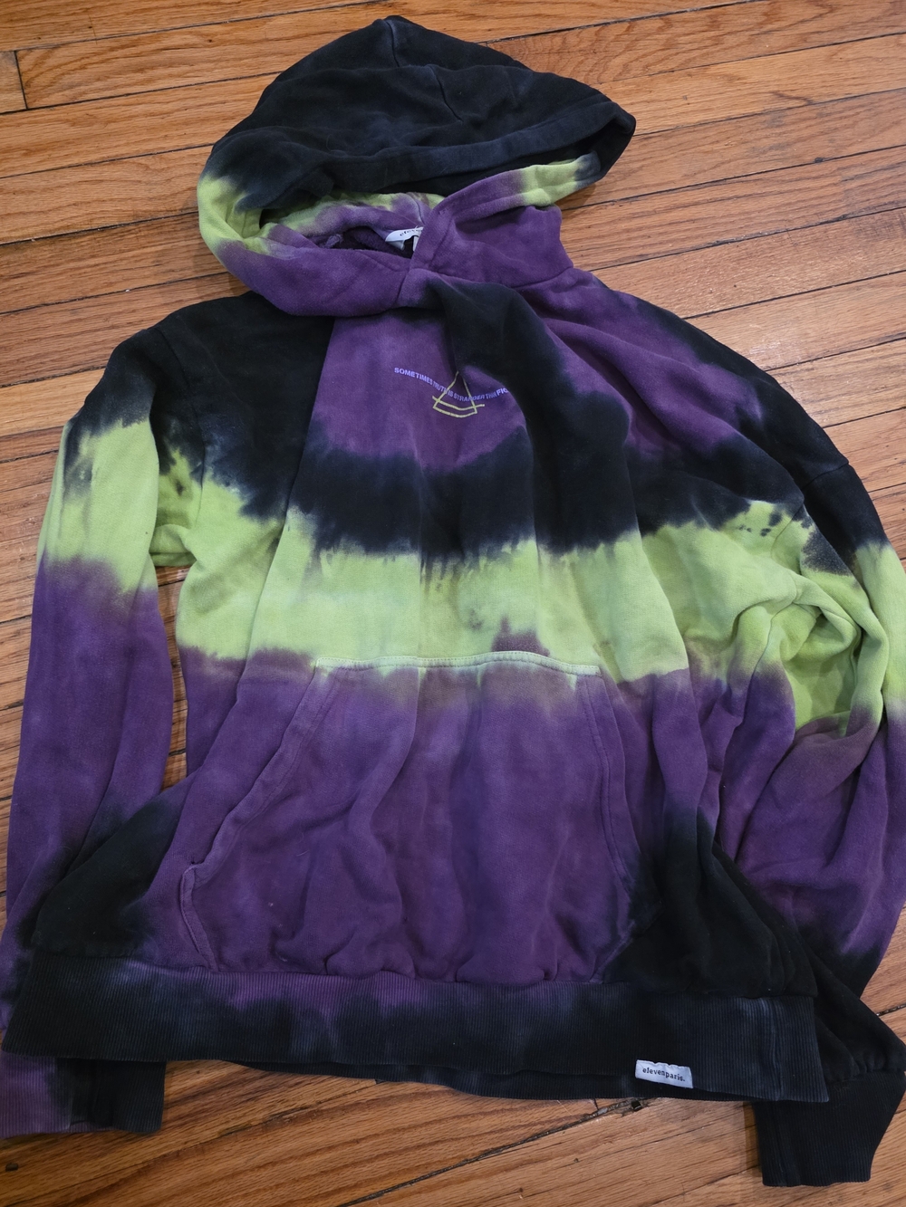 Eleven Paris Tie-Dye Hooded Sweatshirt